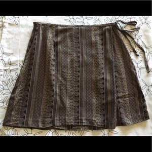 Brown Wrap Skirt